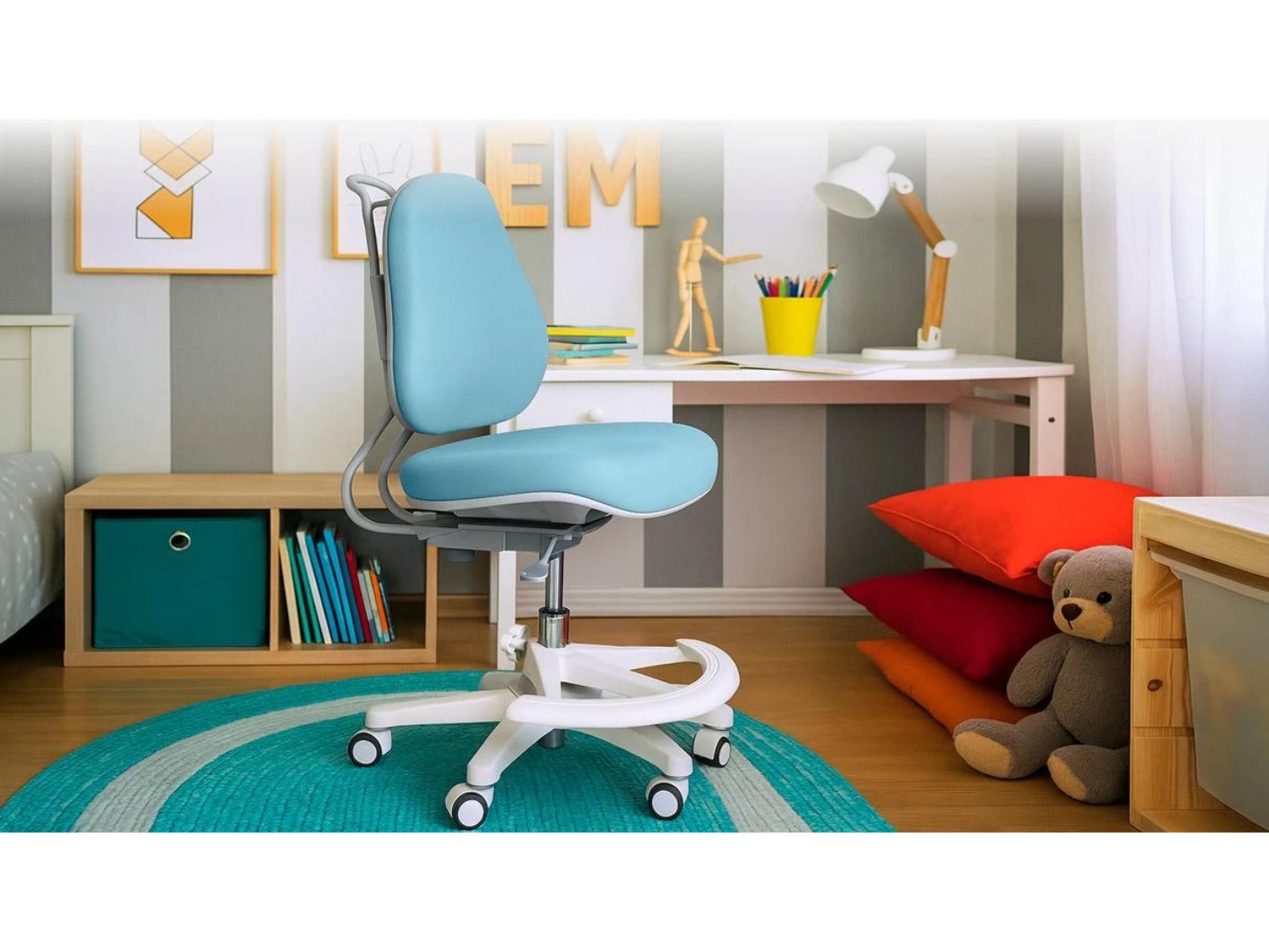 Крісло дитяче Evo-kids Mio Ergo Lite Blue (Y-507 Lite KBL) — фото 12